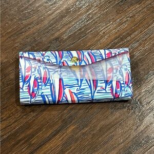 Lilly Pulitzer Blue and Pink Patterned Wallet